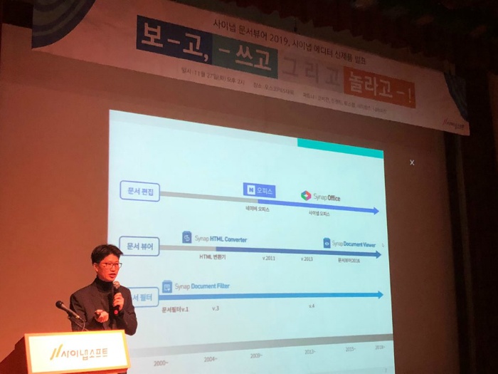 사이냅소프트, 사이냅 에디터, 문서뷰어 2019 출시