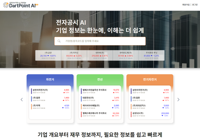 사이냅소프트, 전자공시 기반 AI 기업정보 서비스 '다트포인트 AI' 오픈베타 출시